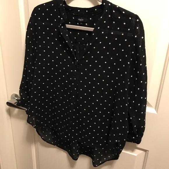 Madewell Polka Dot Blouse - Picture 4 of 4
